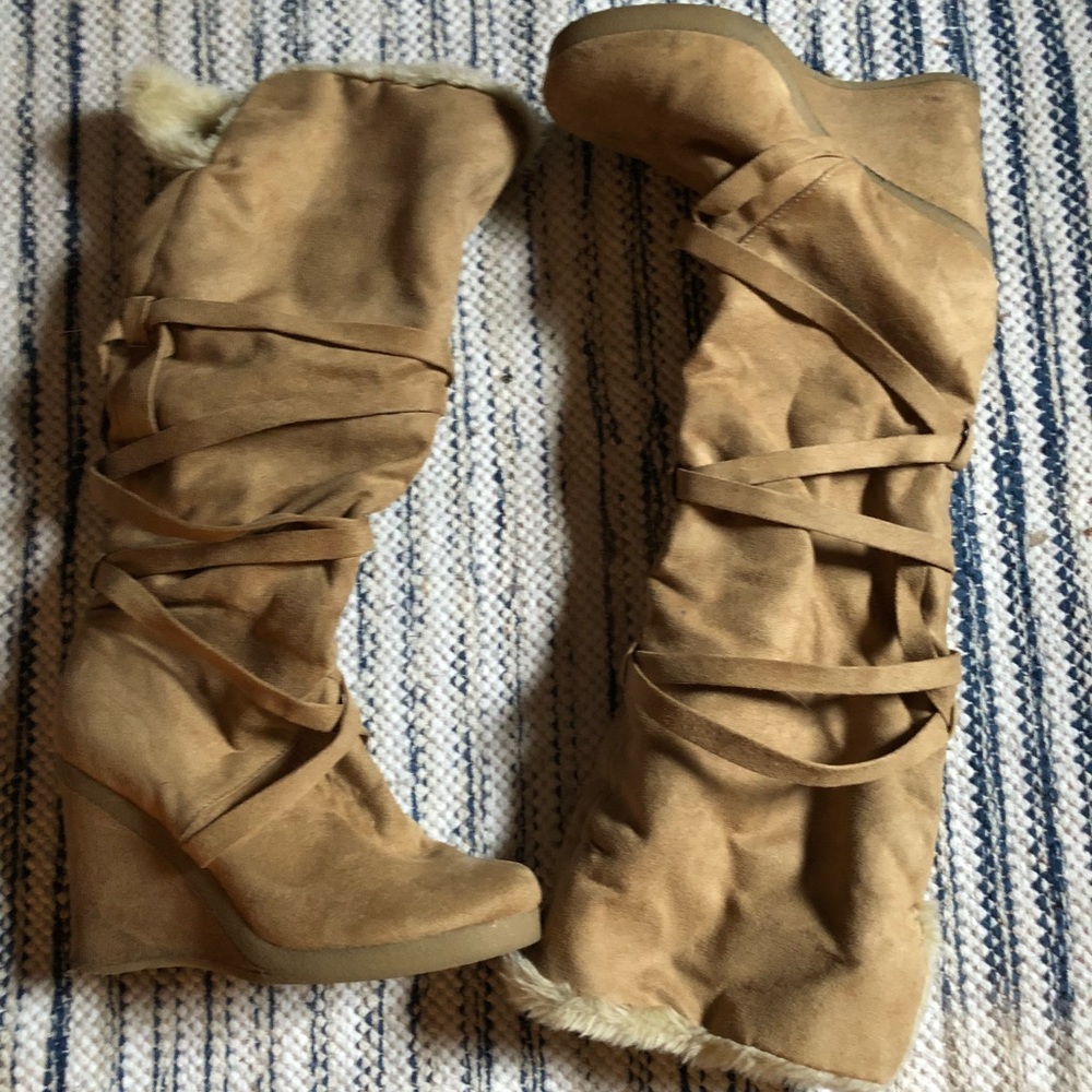Tan boots